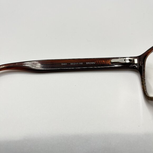 Lucky Brand Eyeglasses Frames D401 55-17-140 Brown Full Rim - FRAMES ONLY - Picture 5 of 5